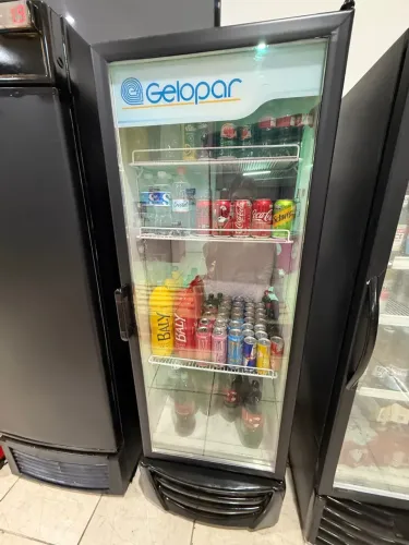 Geladeira Gelopar Vertical Vidro