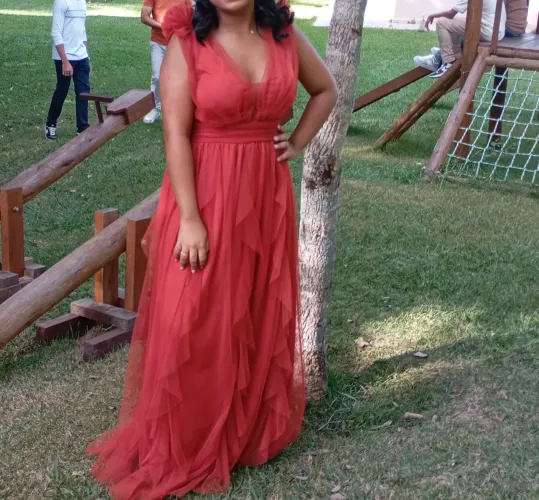 Vestido terracota, M 