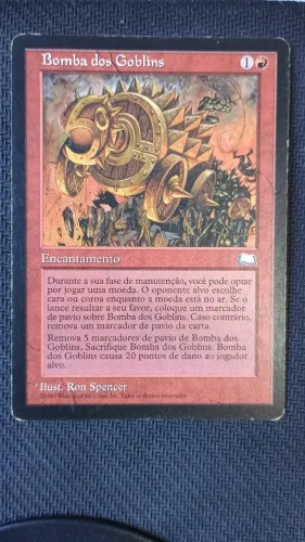 Card Magic The Gathering - Bomba dos Goblins (Goblin Bomb) - Encantamento