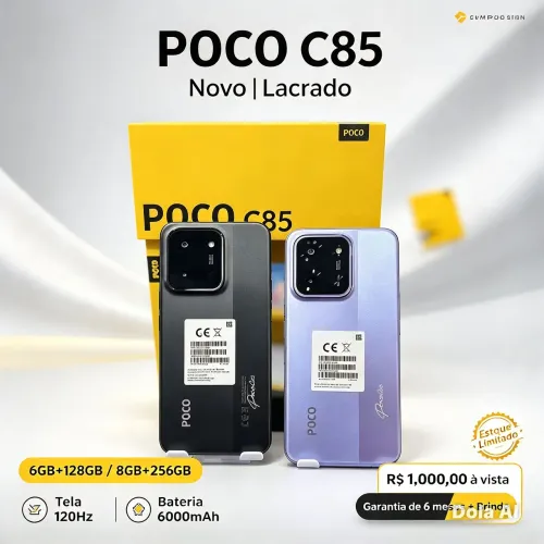 ? Poco C85 ? Novo | Lacrado | Garantia + Brinde!