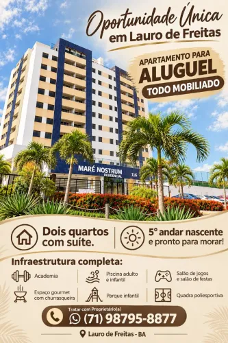 Apartamento Lauro 2/4 Suíte 