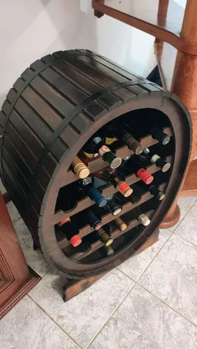 Adega Niágara, madeira maciça, para 18 garrafas - raridade!