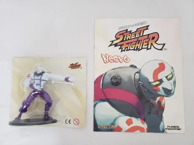 Personagem NECRO coleção Street Fighter Deagostini - Lacrado + Fascículo