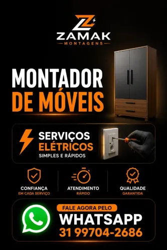 Montador de móveis, montagem de móveis, serviços eletricos residências.