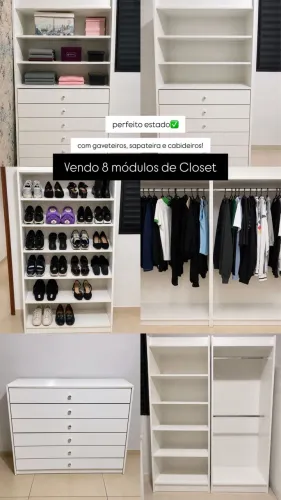 Vendo 8 módulos Closet planejado