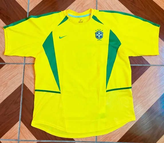 Camisa seleção brasileira 2002 original modelo europeu