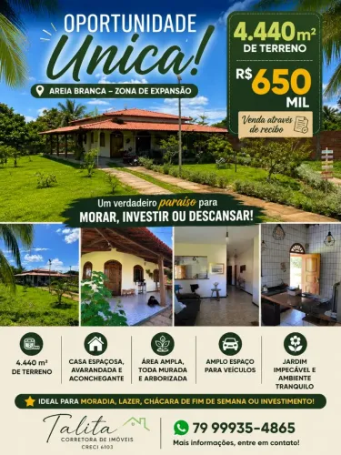 Chácara na zona de expansão