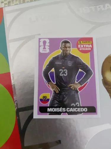Figurinha extra moises caicedo original