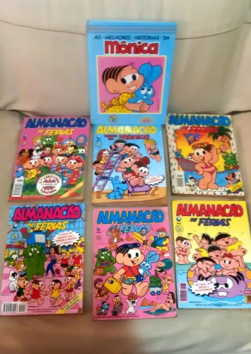 Sete  Unidades Do Almanacão Da Turma Da Mônica  -  Antigos
