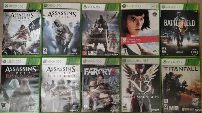 Jogos originais usados de XBOX360