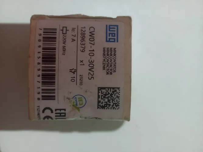 Mini contator weg tricolor 7A 220V 