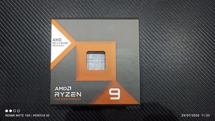Processador AMD Ryzen 9 7900X3D (12 núcleos / 24 threads) + Caixa + Nota Fiscal