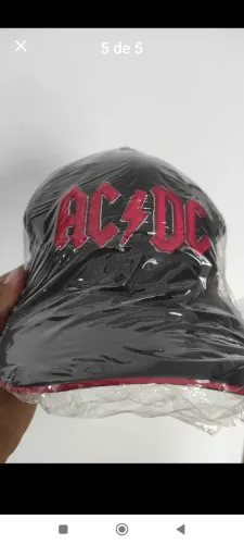 bone bordado Ac Dc novo