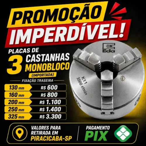 Placas para Torno Importada