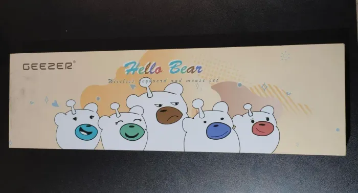 Teclado e mouse sem fio hello Bear GEEZER