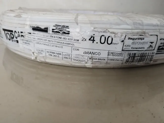 Fio paralelo 2x4.0 Peça 