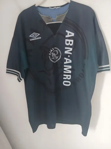 RELÍQUIA COLECIONÁVEL CAMISA AJAX AWAY 1995/1996 ORIGINAL DE ÉPOCA UMBRO DRASTOSA G