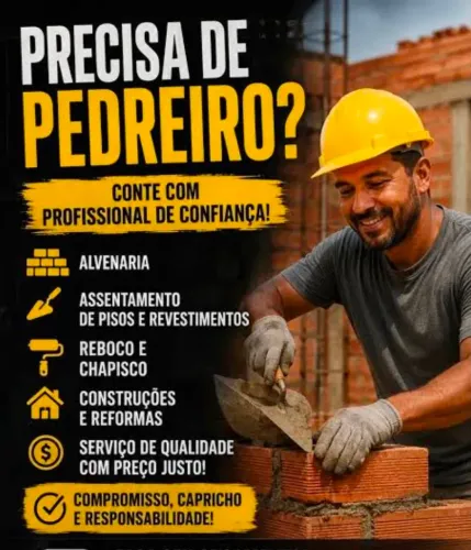 Pedreiro disponível