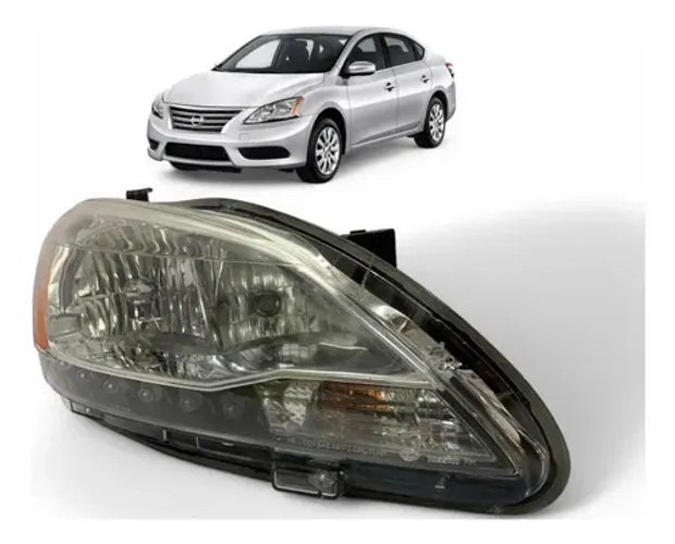 Farol Nissan Sentra Led Direito 2014 2015 2016 Original Direito/passageiro