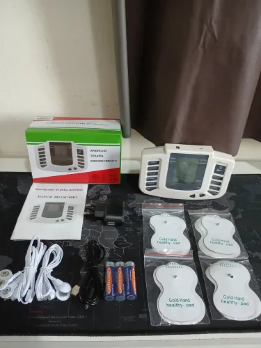 Massageador tens com 6 eletrodos para aliviar dores musculares / SUPER OFERTA