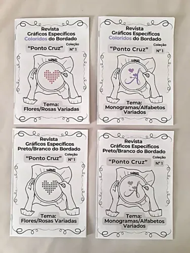 COLEÇÃO DE REVISTAS DE BORDADOS MANUAIS EM GERAL ESPECÍFICOS PRA ESCOLHER