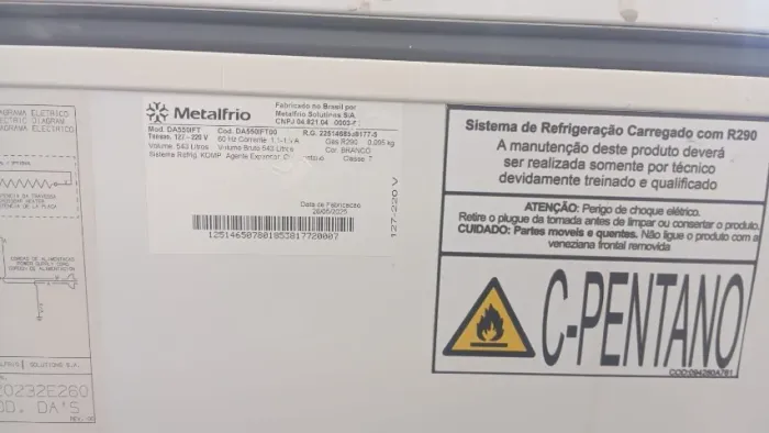 Freezer e Refrigerador Horizontal Dupla Ação, Bivolt, Inverter - 543L