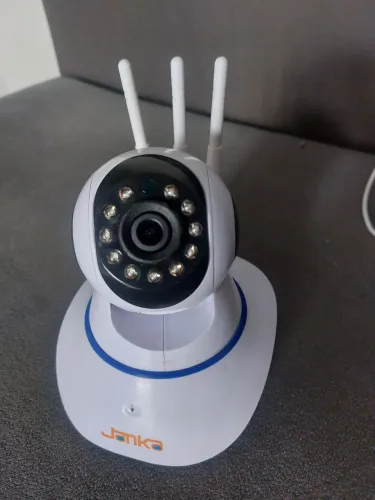 Câmera Inteligente Robô Janka 3 Antenas Wi-Fi (Acesso Remoto Celular) - Estado de Nova!