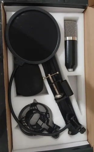 Microfone Condensador + Acessorios 