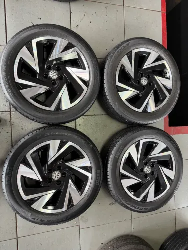 Rodas aro 17 Volkswagen 5/100 nivus + pneus