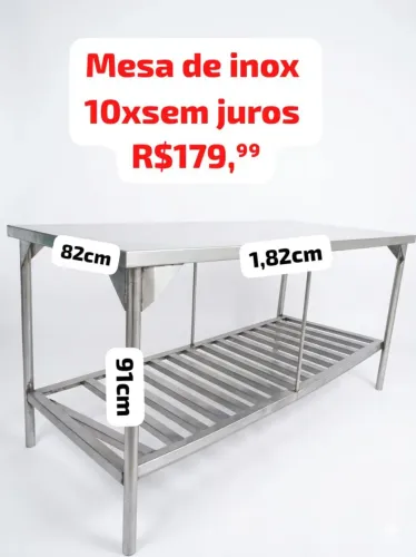 Bancada de inox 