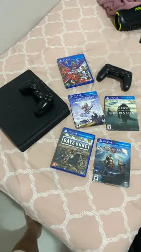Ps4 860gb e jogos