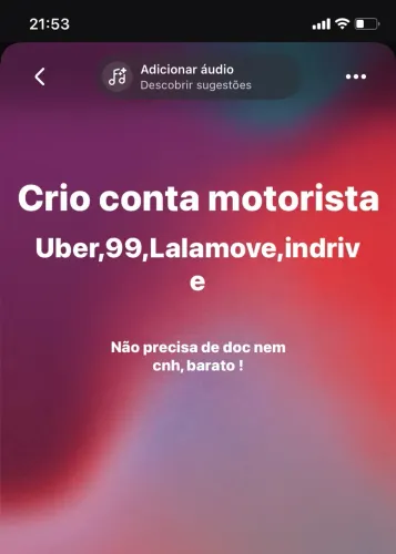 Criamos conta 9.9