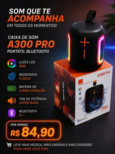 Caixa som portátil 