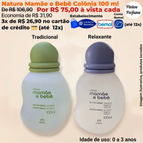 Mamãe e Bebê Natura Produtos em Promoção