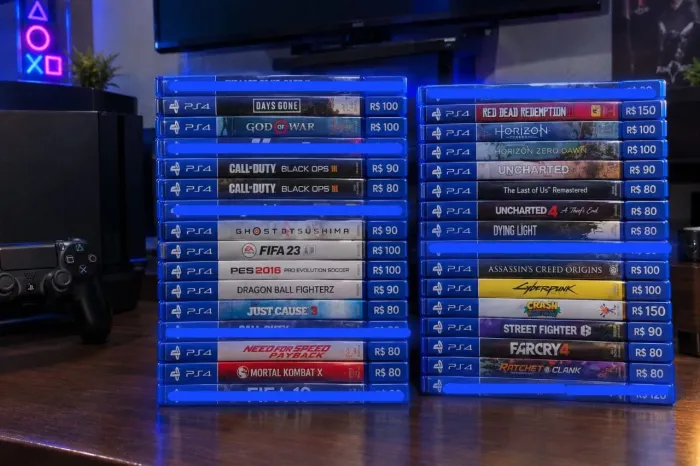 Jogos PS4 Valores na foto