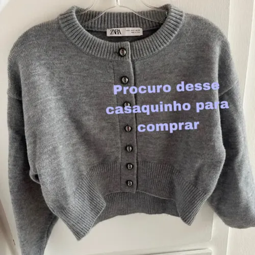 com-pr-o casaquinho Zara tricot no p