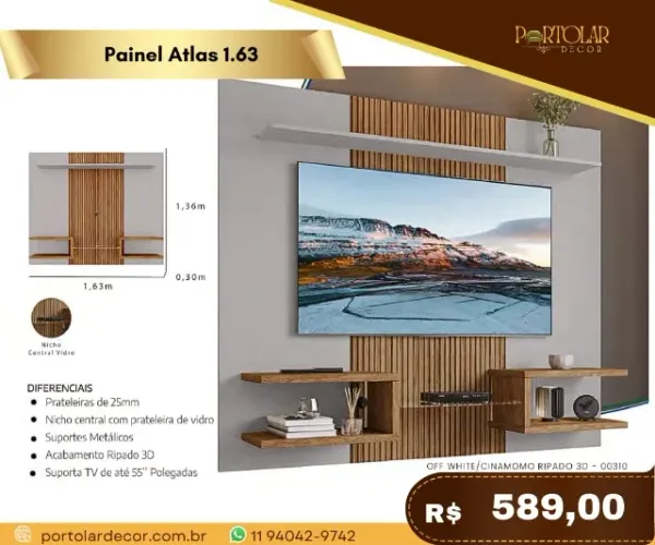 Painel Atlas 1.63 a pronta entrega
