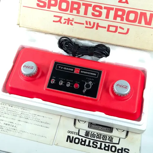 [RARO] Console SPORTSTRON TV-GAME Coca-Cola Edição Promocional Japonesa (1977)