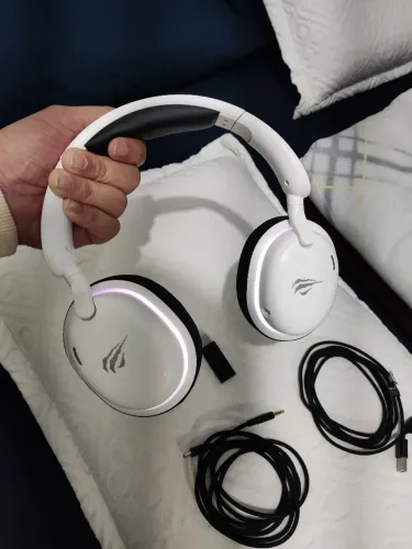 Headset gamer Havit fuxi H7 branco