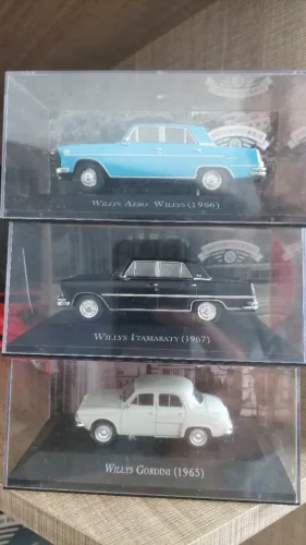 6 miniaturas Carros Inesquecíveis do Brasil ed. Planeta Deagostini