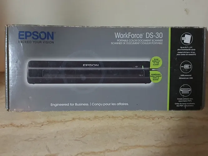SCANNER PORTÁTIL EPSON DS-30 -NOVO