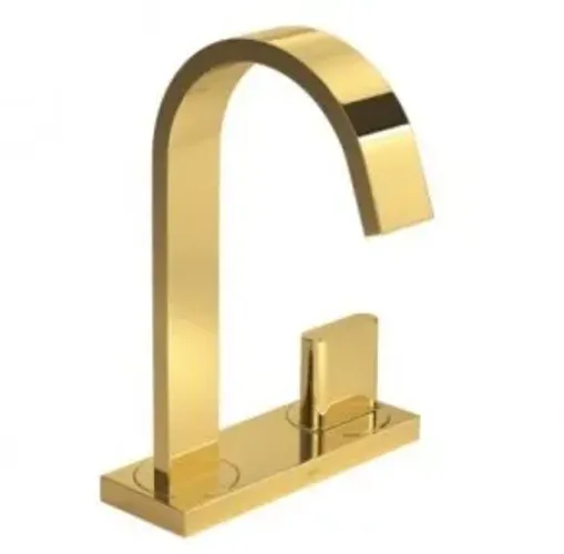 Torneira de Mesa com Chapa Bica Alta para Lavatório