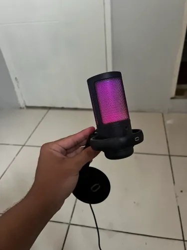 Microfone Gamer Tomate RGB USB para PC - Excelente Estado