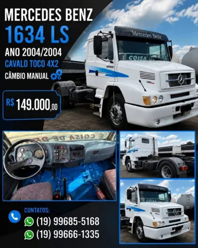 Mercedes Benz 1634 cavalo toco