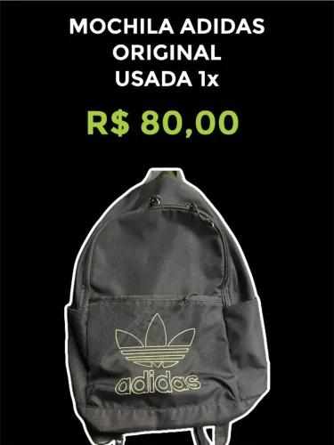 MOCHILA ADIDAS ORIGINALS USADA APENAS 1X!