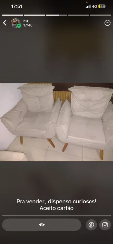 Poltronas acolchoadas
