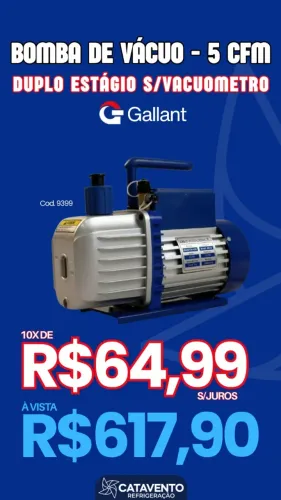 Bomba de vacuo 5Cfm Gallant
