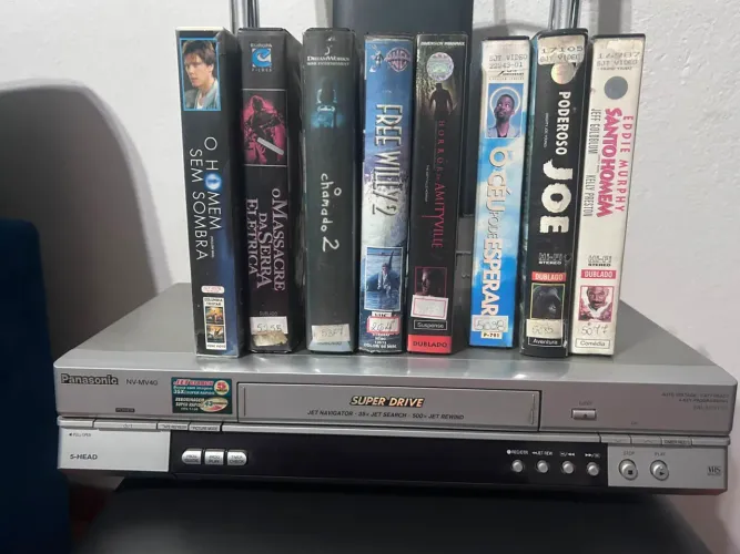 Videocassete 5 cabeças + combo de fitas VHS