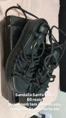 Sandália de corda santa lolla
