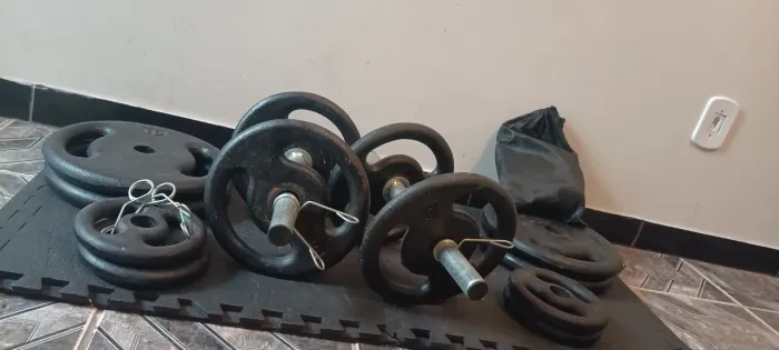 Anilhas de ferro - 68kg total